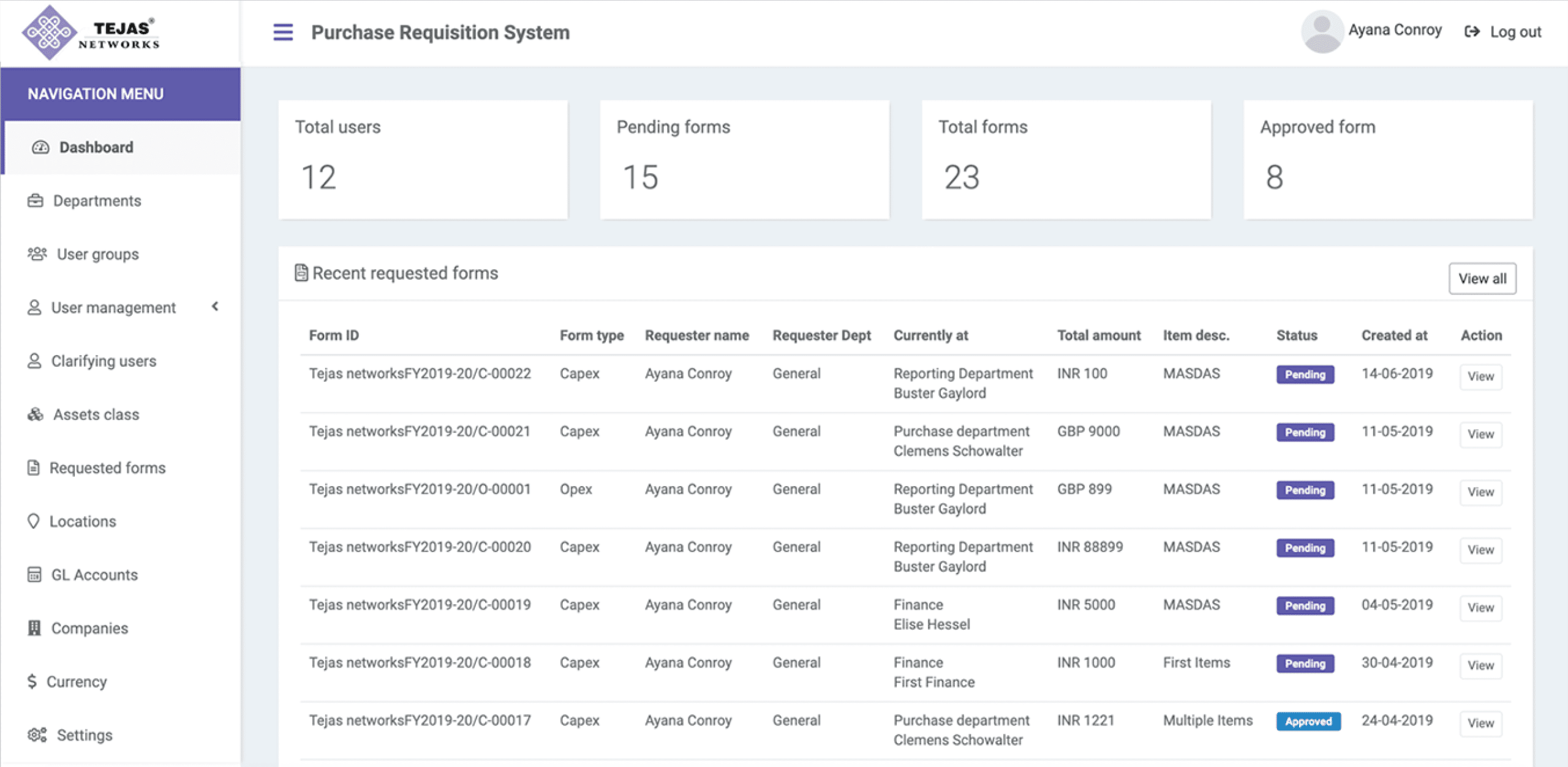 Purchase requisition system. Madgeek is the best app development company for businesses.