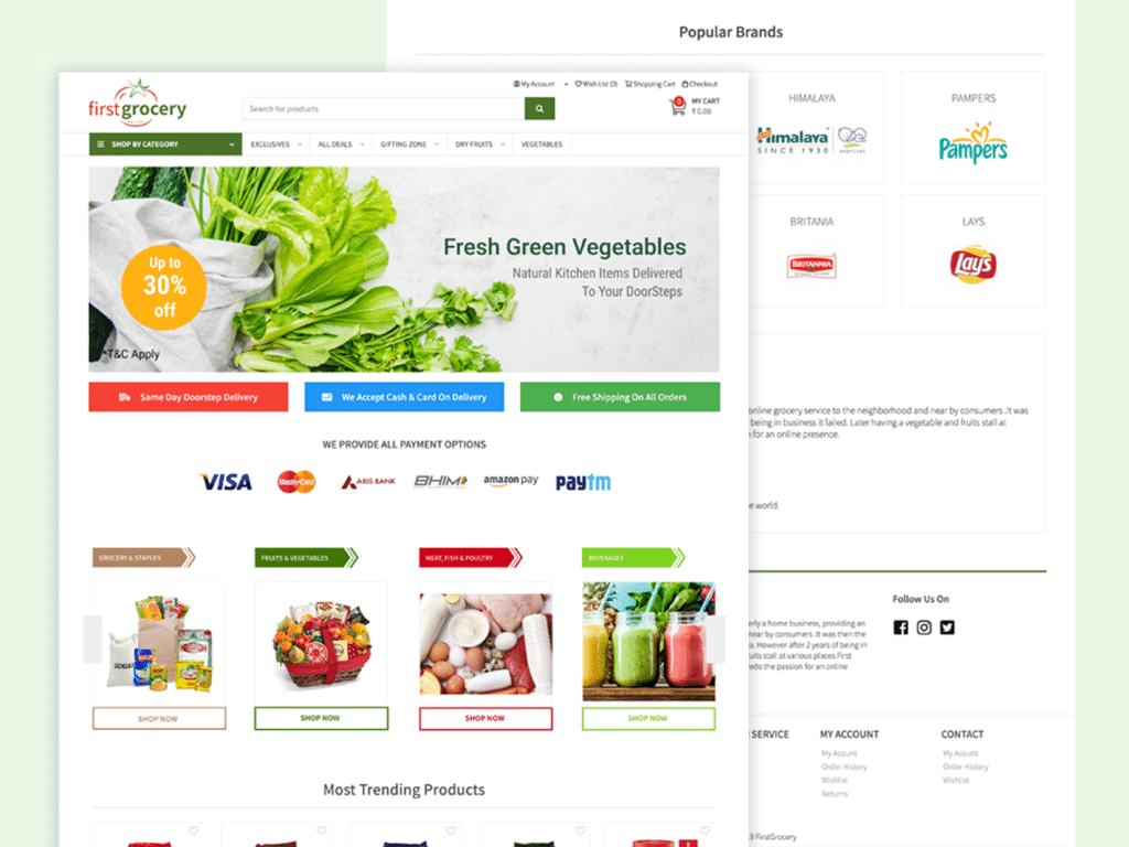 First Grocery - Online Grocery Delivery App - Madgeek