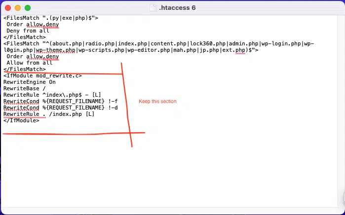 [Resolved] How to fix an infected .htaccess file that keeps regenrating.