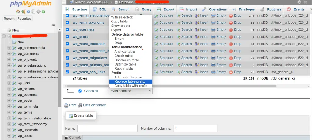 [Resolved] How to replace WordPress database table prefix to avoid WordPress malware attack